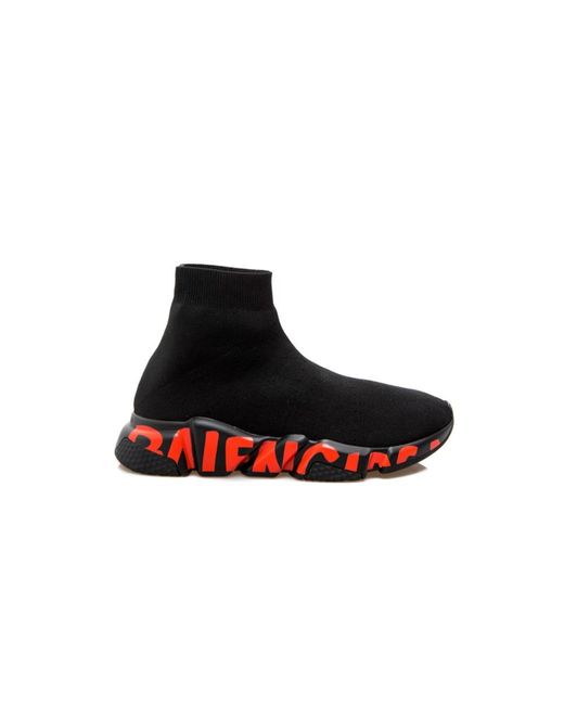 Balenciaga Graffiti speed trainers sneakers in Black für Herren