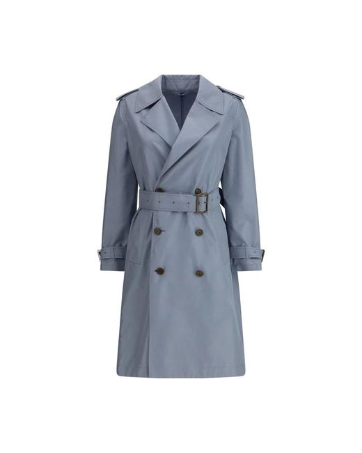 Trench Coats Burberry en coloris Blue