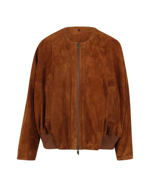 Salvatore Santoro Brown Bomber Jackets