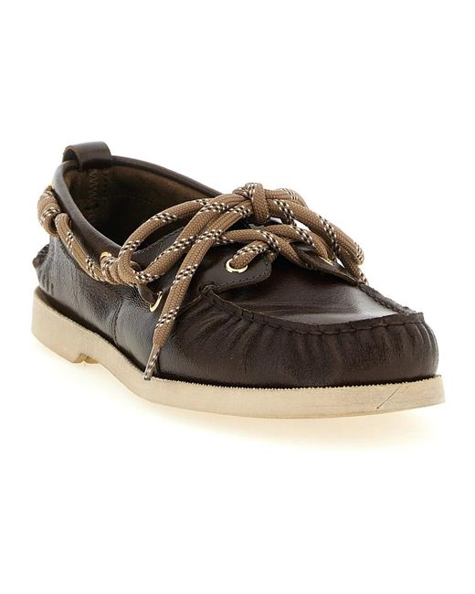 Golden Goose Deluxe Brand Brown Boat Shoes for men
