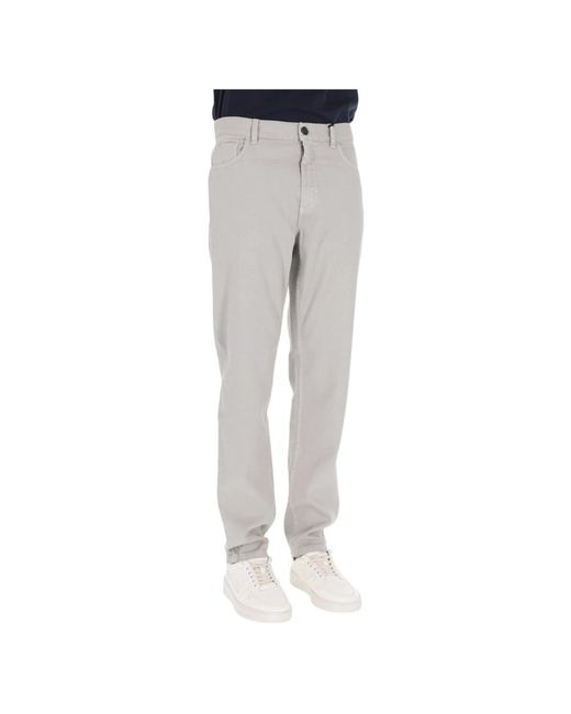 Zegna Gray Slim-Fit Jeans for men
