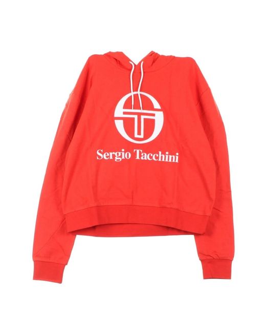 Sergio Tacchini Hoodies & Sweatvesten ,Rood ,Hoodies in het Red