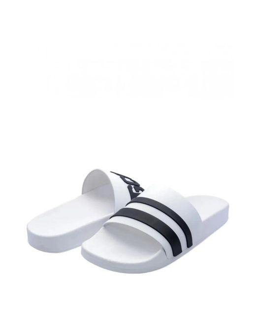Gcds Schoenen ,Wit ,Witte Sportieve Sliders Met Logoketting in het White voor heren