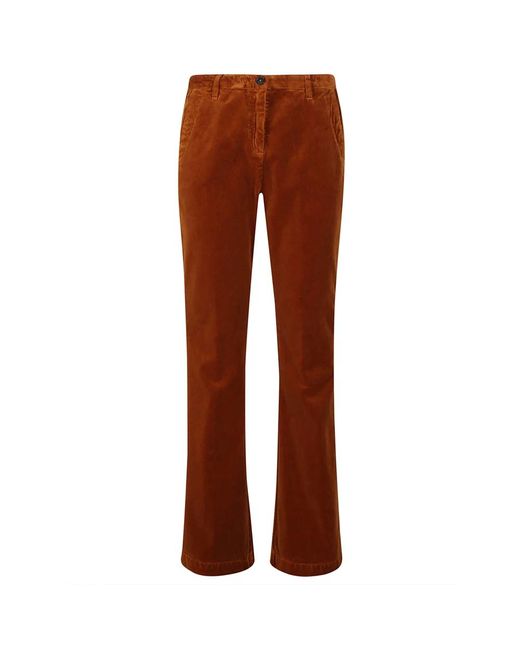 Massimo Alba Wide Trousers in het Brown