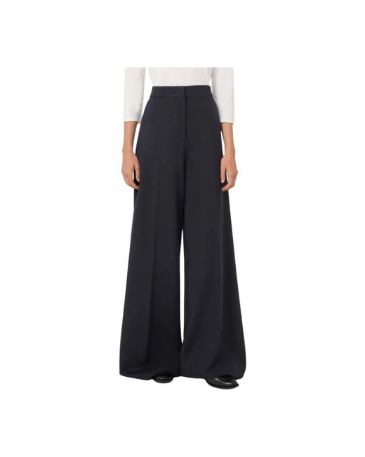 Max Mara Blue Wide Trousers