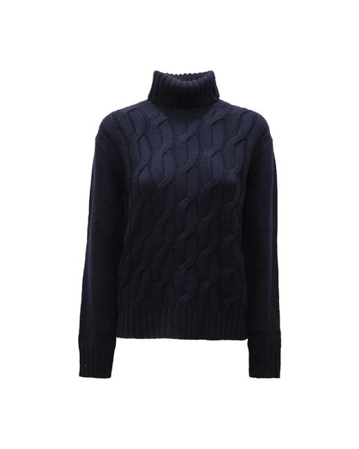 Mc2 Saint Barth Blue Turtlenecks