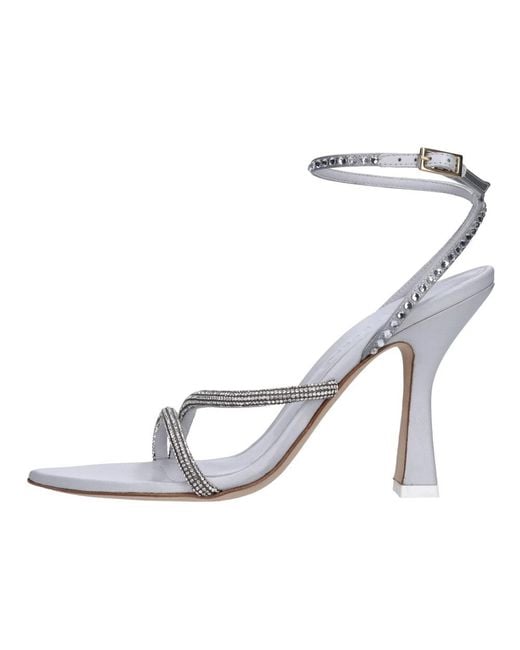 3Juin Gray High Heel Sandals