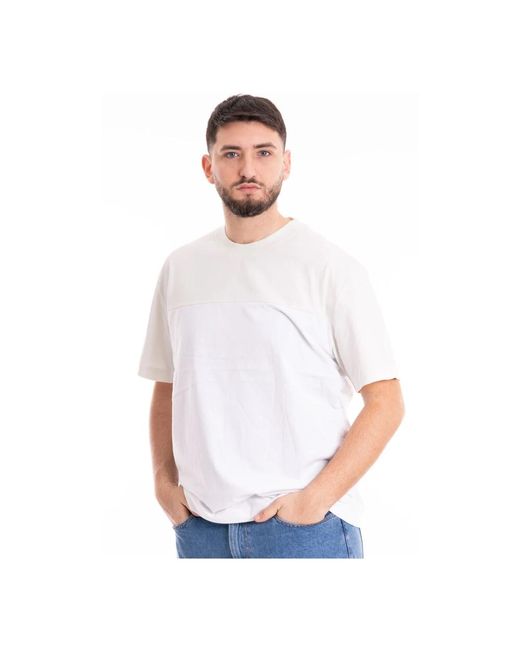 Calvin Klein Farbblock t-shirt in White für Herren