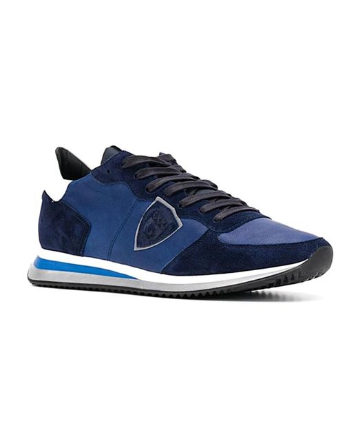 Philippe Model Blue Sneakers for men