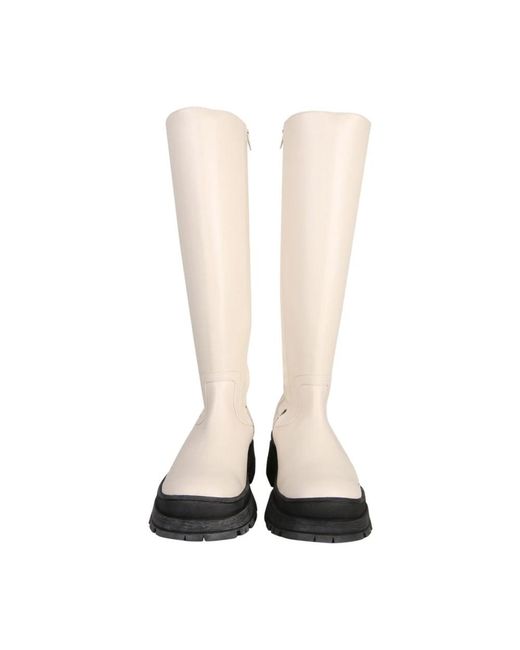 Staud White High Boots