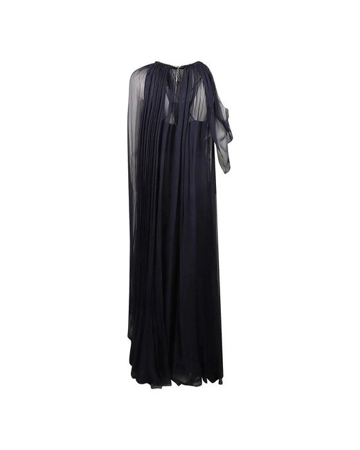 Alberta Ferretti Blue Elegante Kleider Kollektion