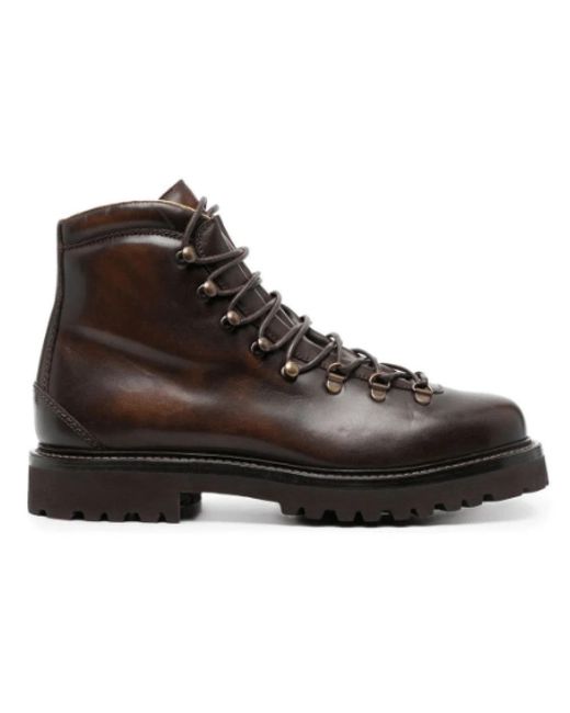 Brunello Cucinelli Brown Lace-Up Boots for men