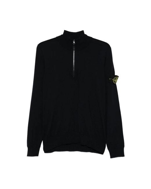 Turtlenecks Stone Island de hombre de color Black