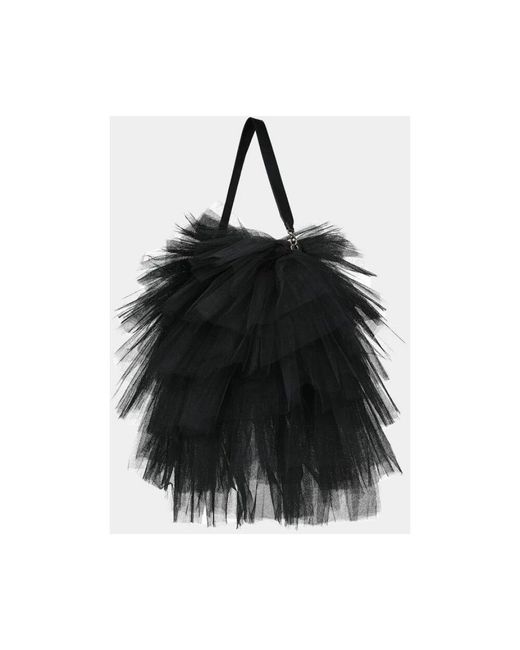 Simone Rocha Black Frilly Tutu Shopper Tasche
