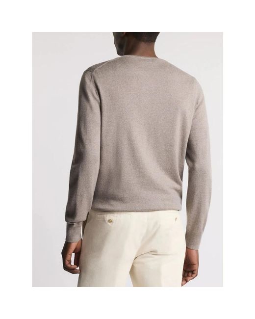 Fay Round-Neck Knitwear in het Gray voor heren