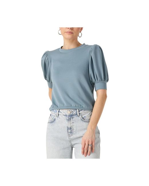 Minus Overhemden ,Blauw ,Blauwe Livana T-Shirt Veelzijdige Elegantie in het Blue