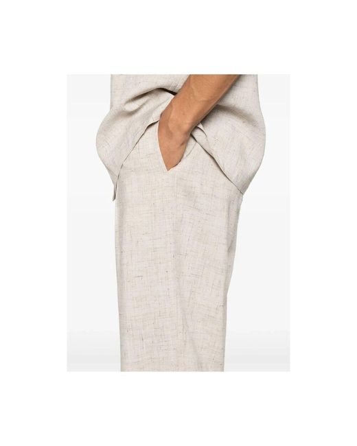 Barena Hose mit knöpfen in White für Herren
