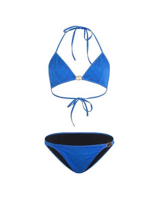 Gucci Blue Bikinis