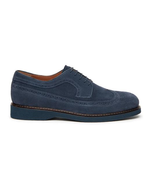 Nero Giardini Blue Laced Shoes for men