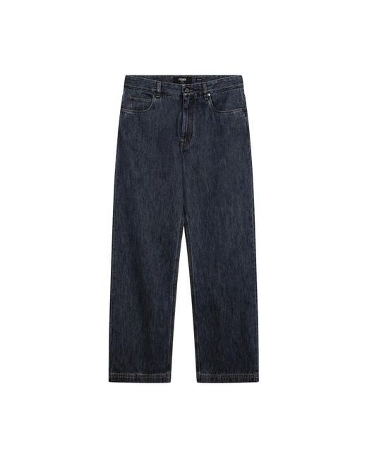 Fendi Blue Straight Jeans for men
