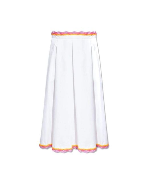 Moschino White Midi Skirts