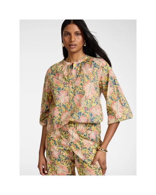 Elena Miro Metallic Blouses