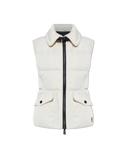 Moncler Jassen ,Leer Performance & Style Ski Vest in het White