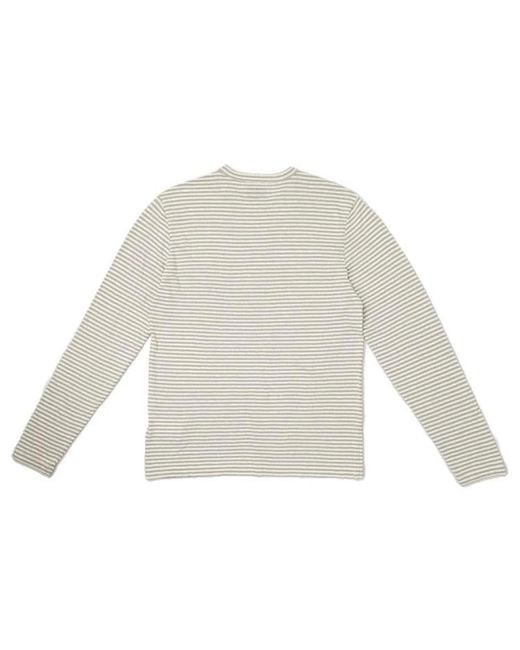 Officine Generale White Long Sleeve T-Shirts for men