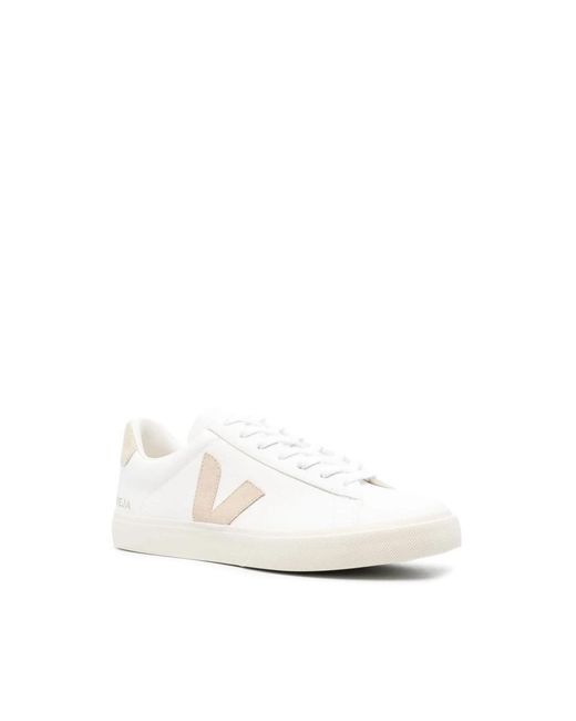 Veja White Sneaker With Embossed Logo