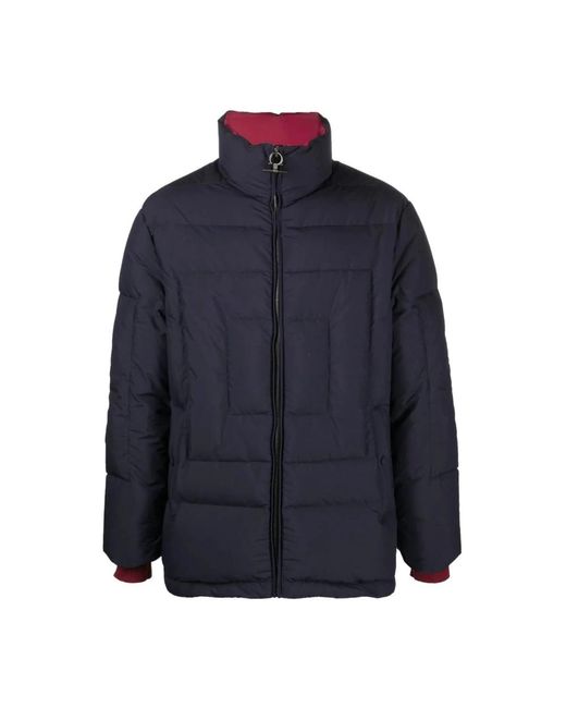 Ferragamo Jassen ,Bruin ,Polyester Gewatteerd Casual Jack in het Blue voor heren