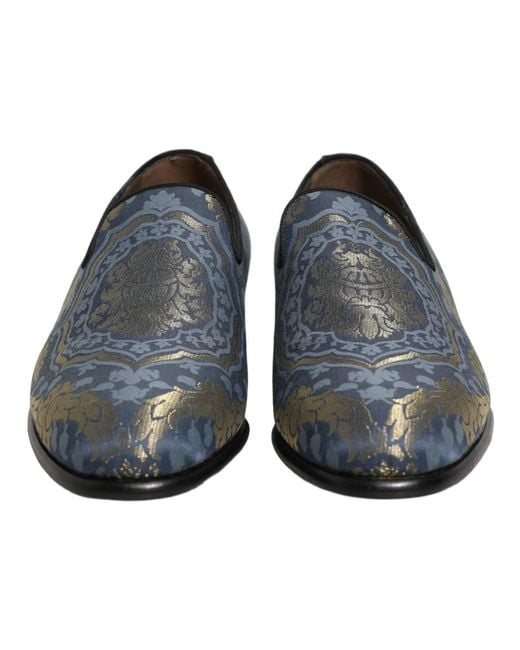 Dolce & Gabbana Blue Loafers for men