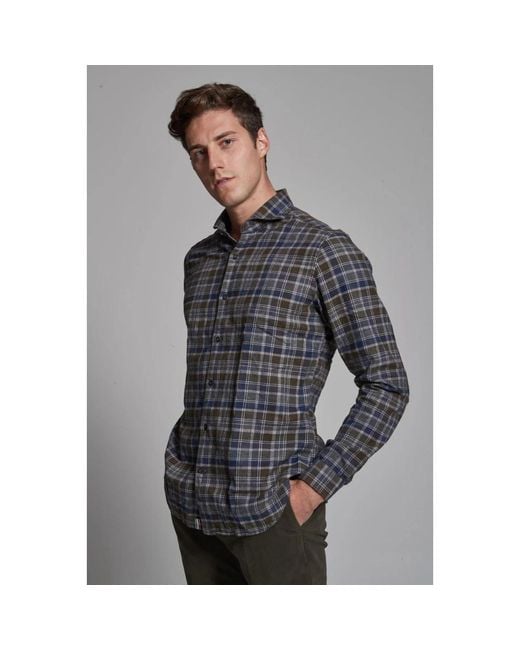 Tintoria Mattei 954 Black Casual Shirts for men