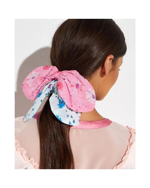 LoveShackFancy Blue Bunte haargummis 2er-pack blumig