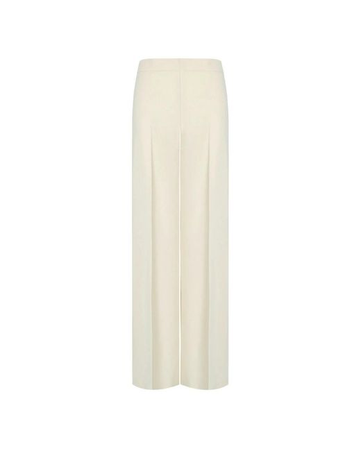 Wide Trousers Twinset en coloris White