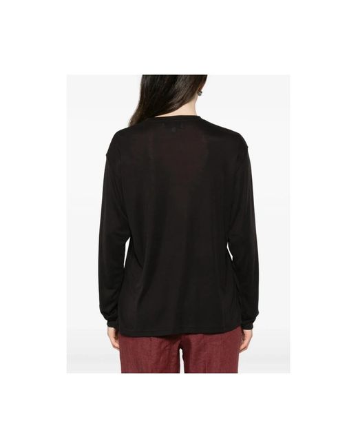 Studio Nicholson Black Long Sleeve Tops