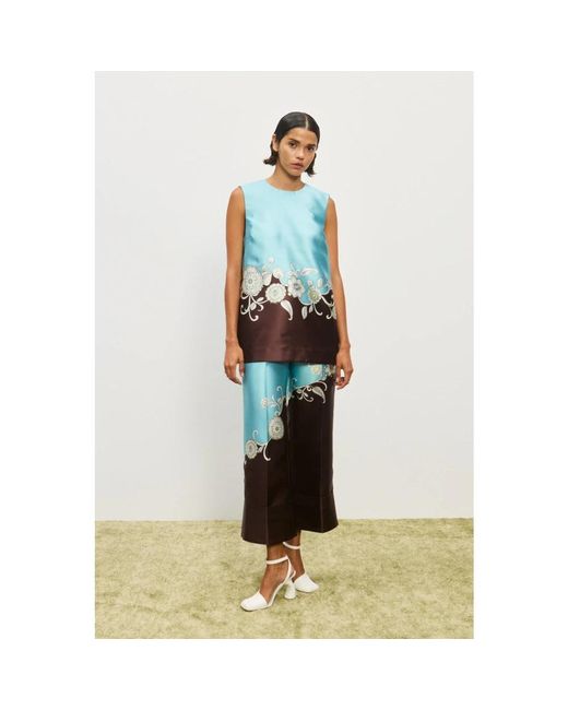 Wide Trousers ALÉMAIS de color Blue