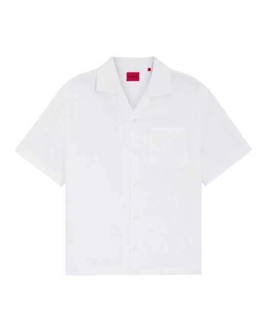 HUGO White Short Sleeve Shirts for men