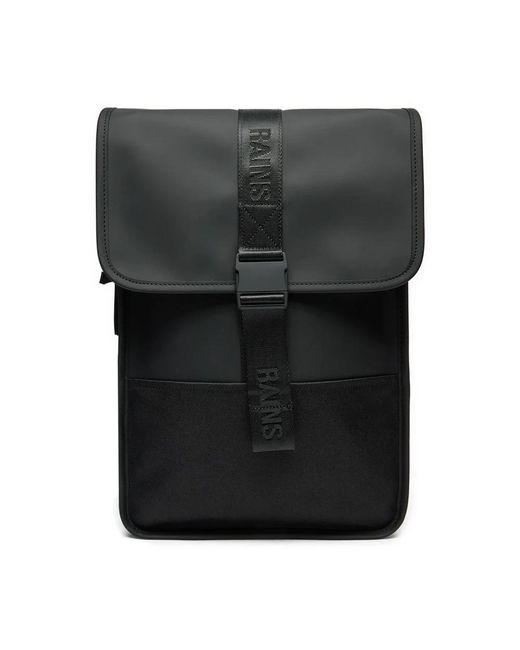 Rains Black Backpacks for men