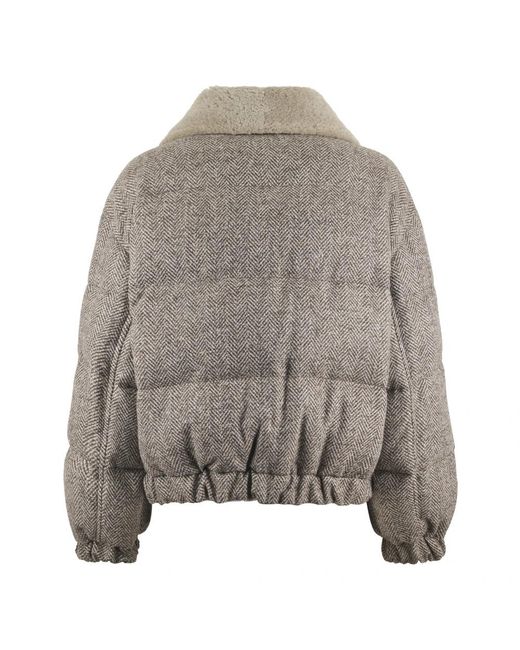 Brunello Cucinelli Gray Winter Jackets