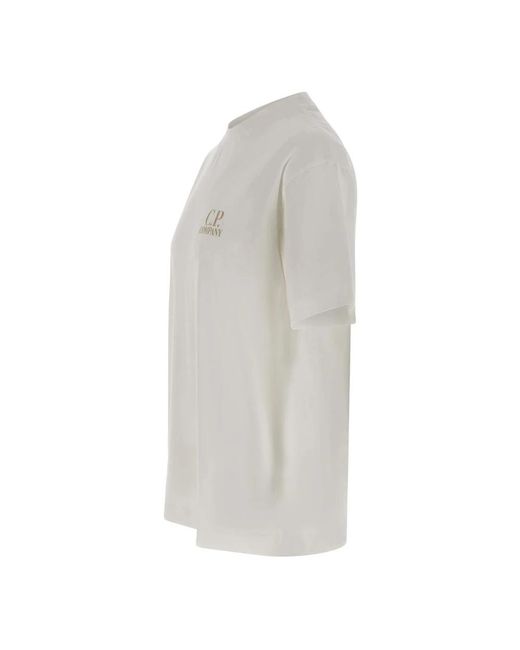 C P Company White T-Shirts for men