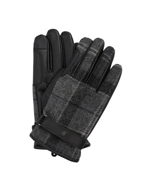 Barbour Black Gloves for men