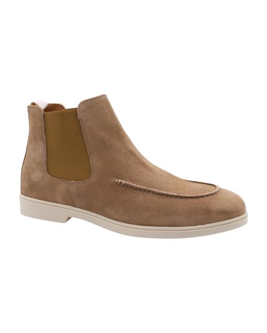 CTWLK Brown Chelsea Boots for men