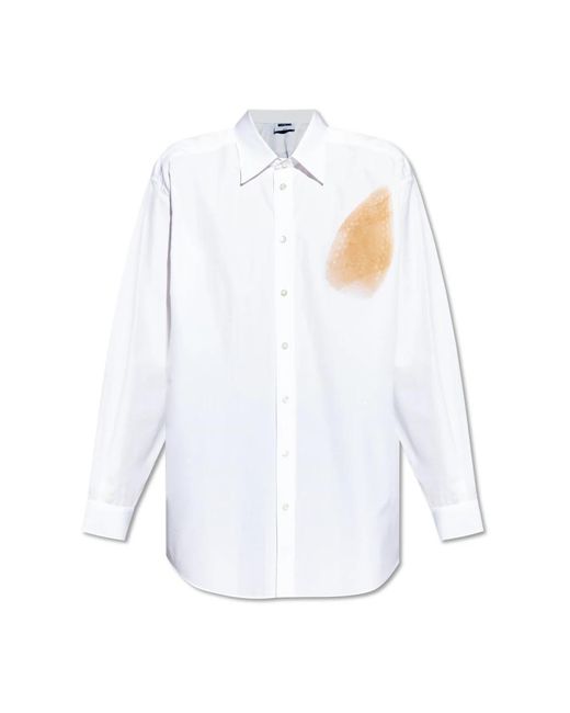 Moschino White Casual Shirts for men