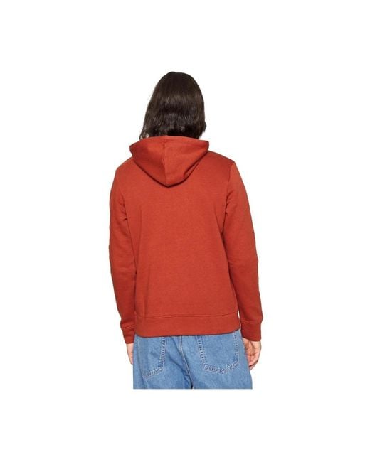 Jack & Jones Hoodies & Sweatvesten ,Rood ,Katoen Rode Logo Hoodie Booster in het Red voor heren