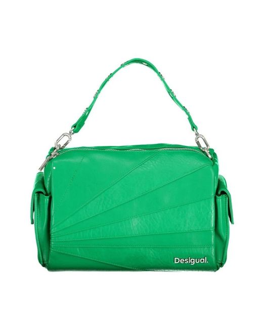 Desigual Green Grüne handtasche mit mehreren taschen