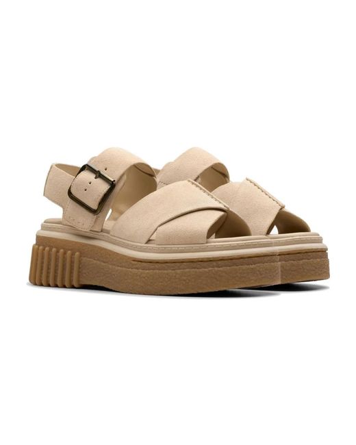 Flat Sandals Clarks en coloris Natural