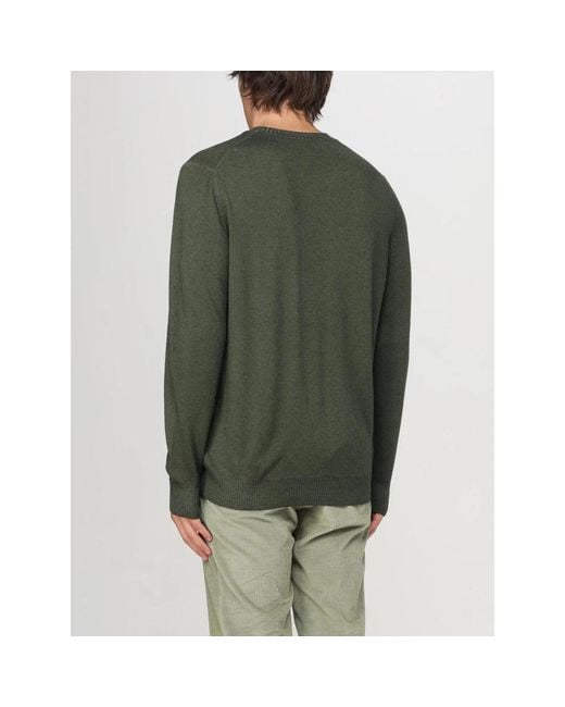 Fay Green Round-Neck Knitwear for men