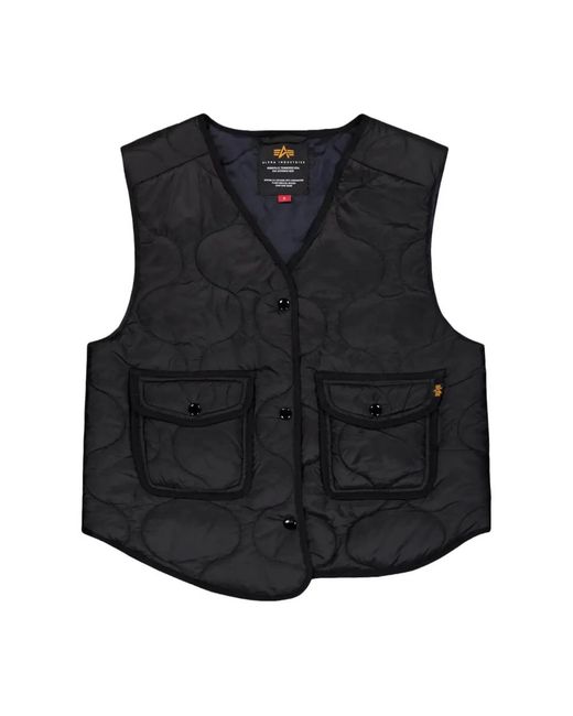 Alpha Industries Black Waistcoats