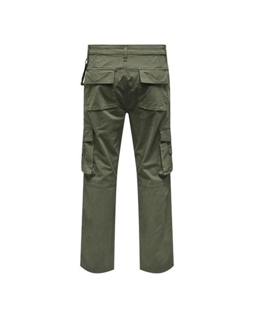 Only & Sons Cargo Broek Voor Mannen in het Green voor heren