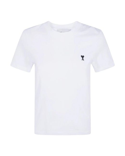AMI Tops ,Wit ,T-Shirts in het White